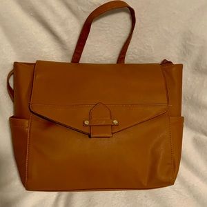 Tutilo light brown leather backpack